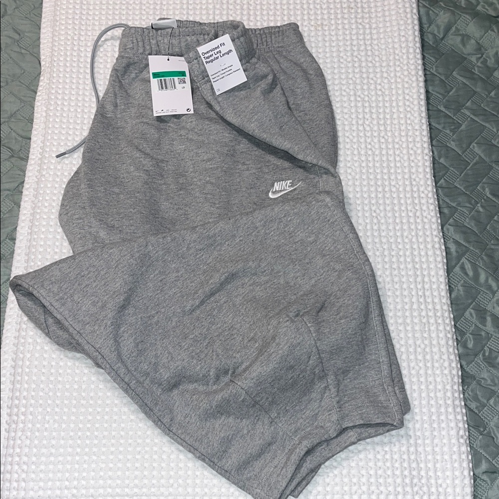 Nike mens Heather Gray Jogger sweatpants oversized fit size XL